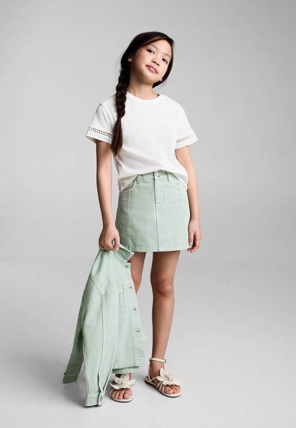 Mango Kids Юбка джинсовая - MATCHA - фото 2