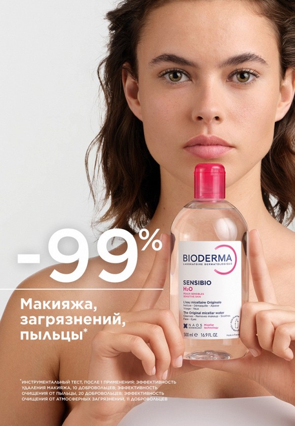 Bioderma Мицеллярная вода - для чувствительной кожи лица и контура глаз - фото 5