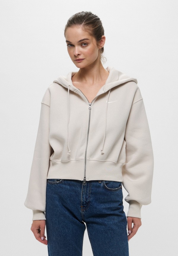 Nike Толстовка - NSPHNX FLC LSE CROP FZ HDY - фото 1