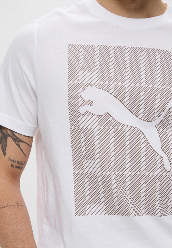 Футболка PUMA GRAPHICS Puma Wording Tee, цвет: белый, RTLAEH408701 ...