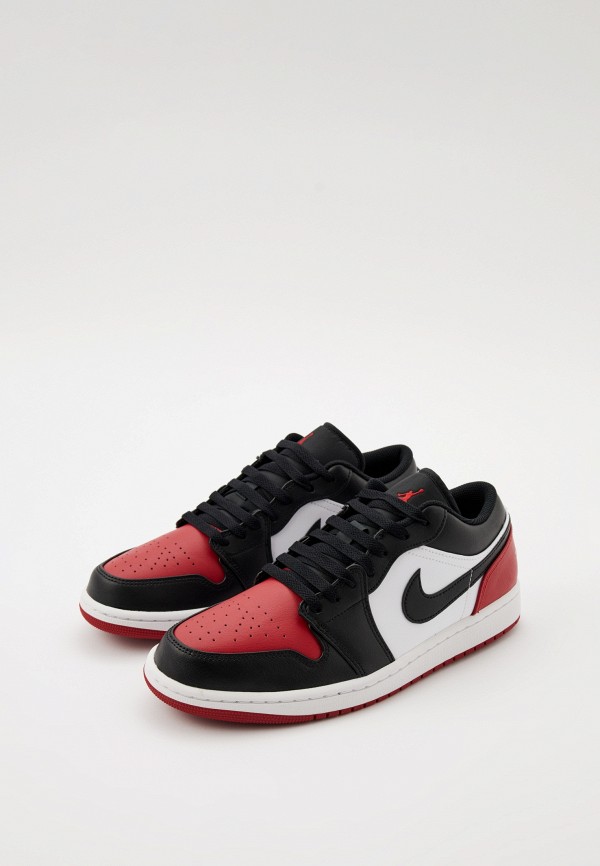 Jordan Кеды - AIR JORDAN 1 LOW WHITE/BLACK-VARSITY RED-WHITE - фото 3