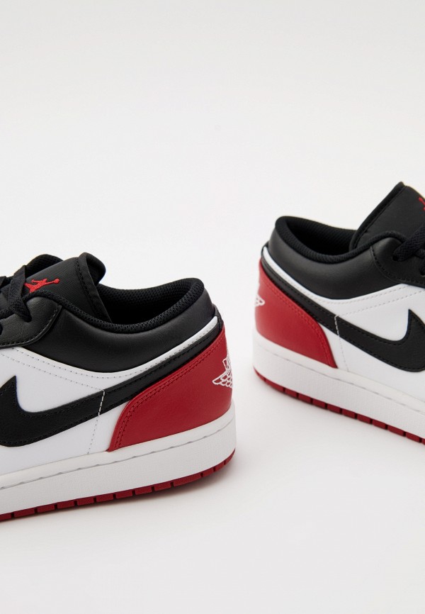 Jordan Кеды - AIR JORDAN 1 LOW WHITE/BLACK-VARSITY RED-WHITE - фото 4