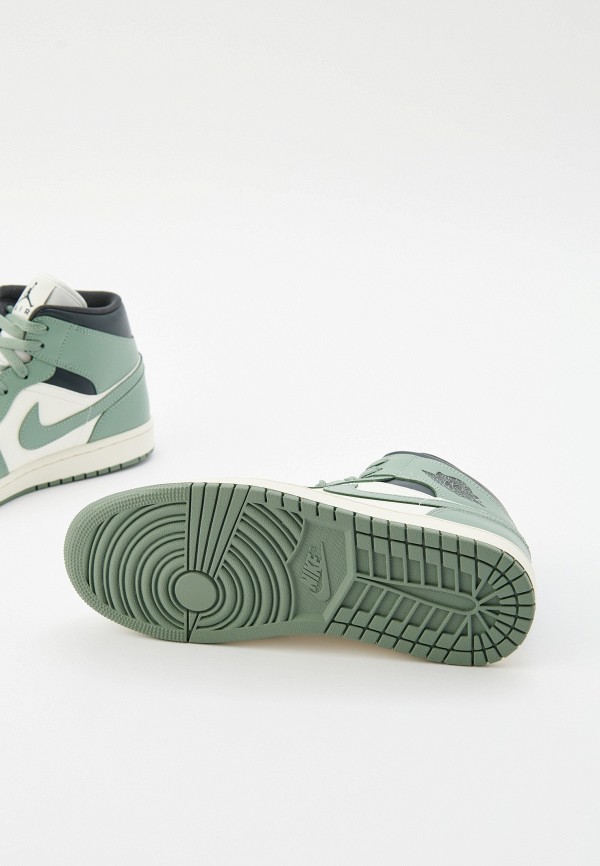 Jordan Кеды - AIR JORDAN 1 MID SAIL/JADE SMOKE-ANTHRACITE - фото 5