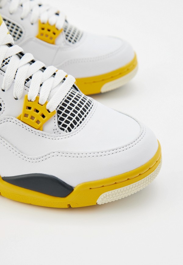 Jordan Кеды - AIR JORDAN 4 RETRO WHITE/COCONUT MILK-VIVID SULFUR - фото 2