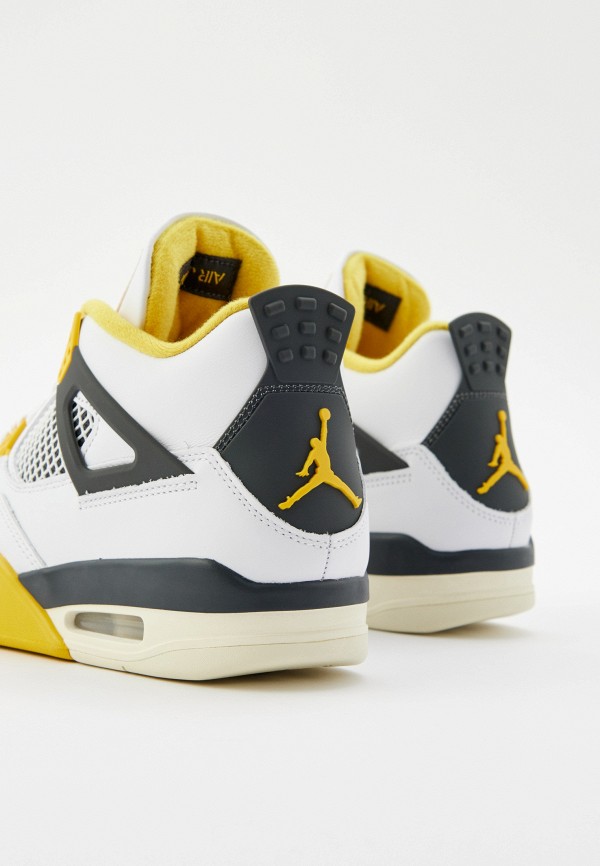 Jordan Кеды - AIR JORDAN 4 RETRO WHITE/COCONUT MILK-VIVID SULFUR - фото 4