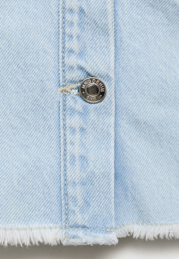 Mango Kids Куртка джинсовая - VIOLET - фото 3