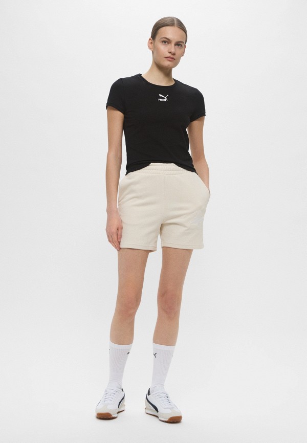 PUMA Шорты спортивные - ESS SCRIPT High-Waist Shorts 5" - фото 2