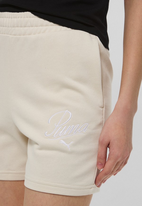 PUMA Шорты спортивные - ESS SCRIPT High-Waist Shorts 5" - фото 5