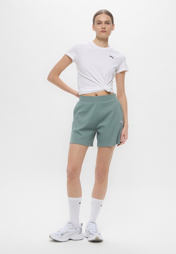 PUMA Шорты спортивные - ESS ELEVATED High-Rise Rib Shorts 5" - фото 2