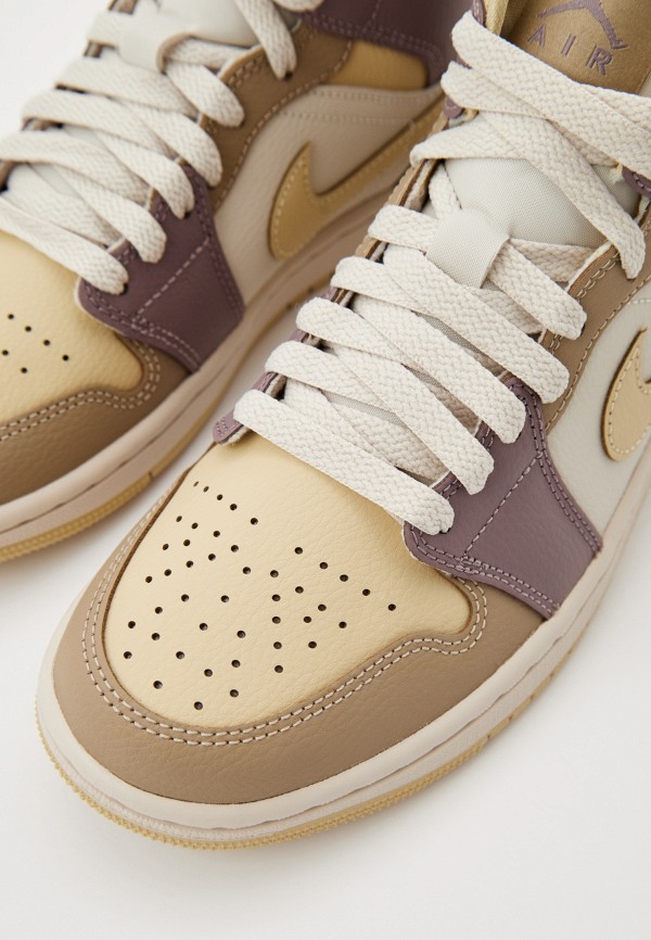 Jordan Кеды - AIR JORDAN 1 MID LT OREWOOD BRN/TEAM GOLD-KHAKI - фото 2