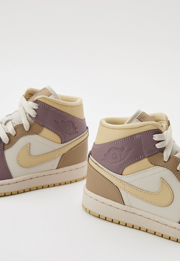 Jordan Кеды - AIR JORDAN 1 MID LT OREWOOD BRN/TEAM GOLD-KHAKI - фото 4