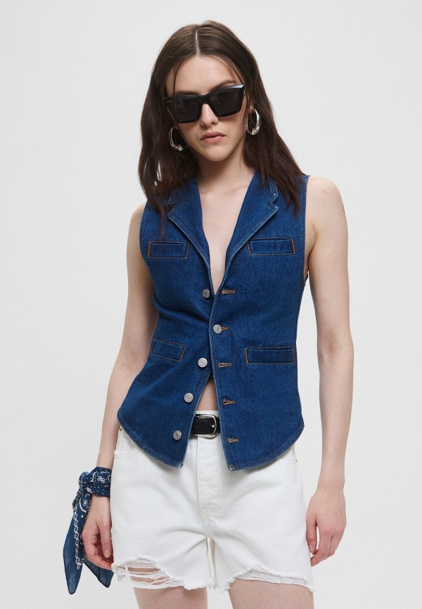 Pinko Жилет джинсовый - фото 1