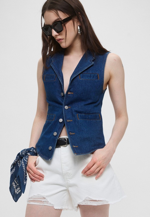 Pinko Жилет джинсовый - фото 4