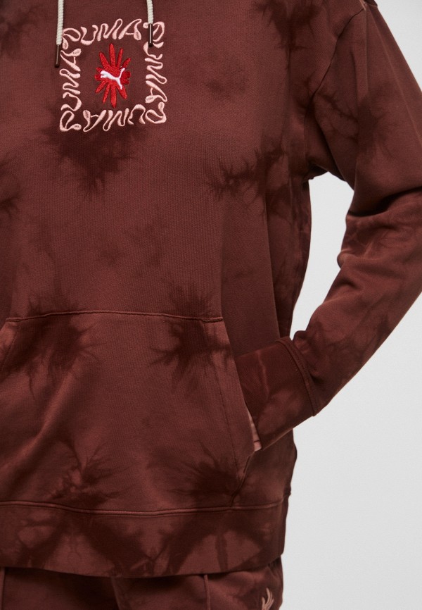 PUMA Худи - WARDROBE ESS FLORAL PACK Relaxed Washed Graphic Hoodie TR - фото 5