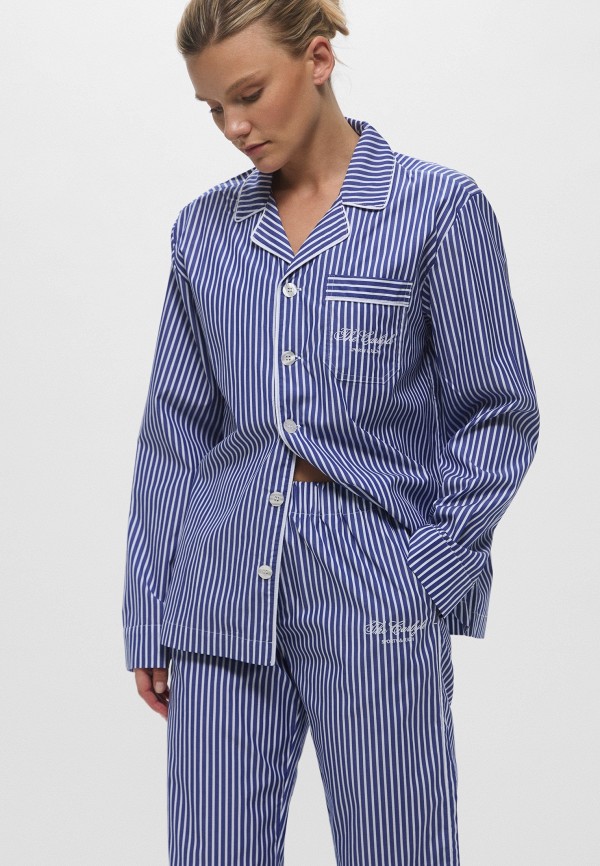 Sporty & Rich Рубашка домашняя - CARLYLE SCRIPT PYJAMA TOP - фото 4