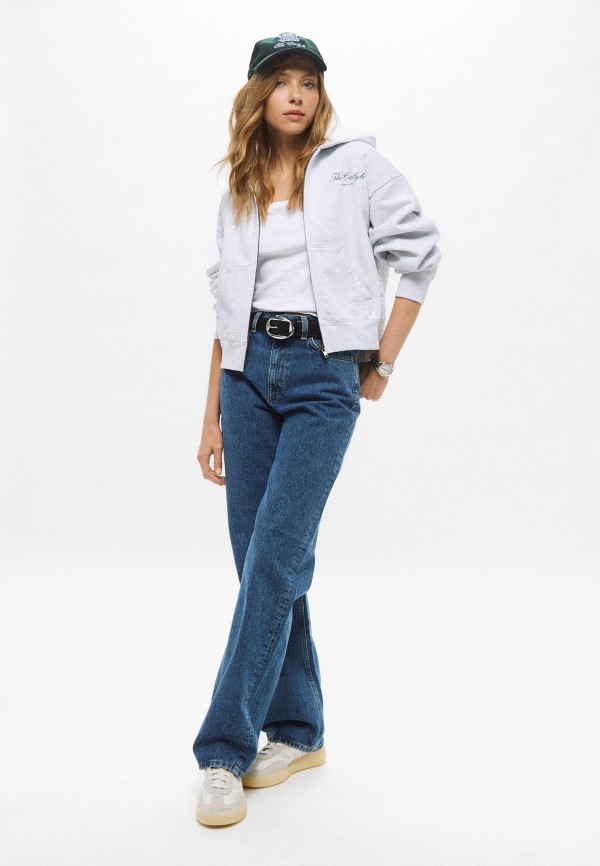 Sporty & Rich Толстовка - CARLYLE SCRIPT CROPPED ZIP HOODIE - фото 2