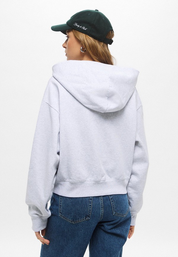 Sporty & Rich Толстовка - CARLYLE SCRIPT CROPPED ZIP HOODIE - фото 3