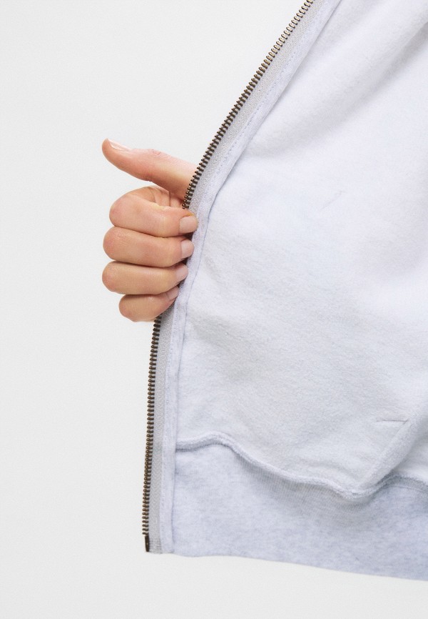 Sporty & Rich Толстовка - CARLYLE SCRIPT CROPPED ZIP HOODIE - фото 4