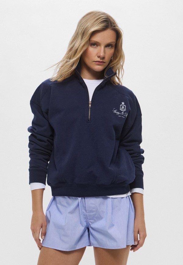 Sporty & Rich Олимпийка - VENDOME EMBROIDERED QUARTER ZIP - фото 1