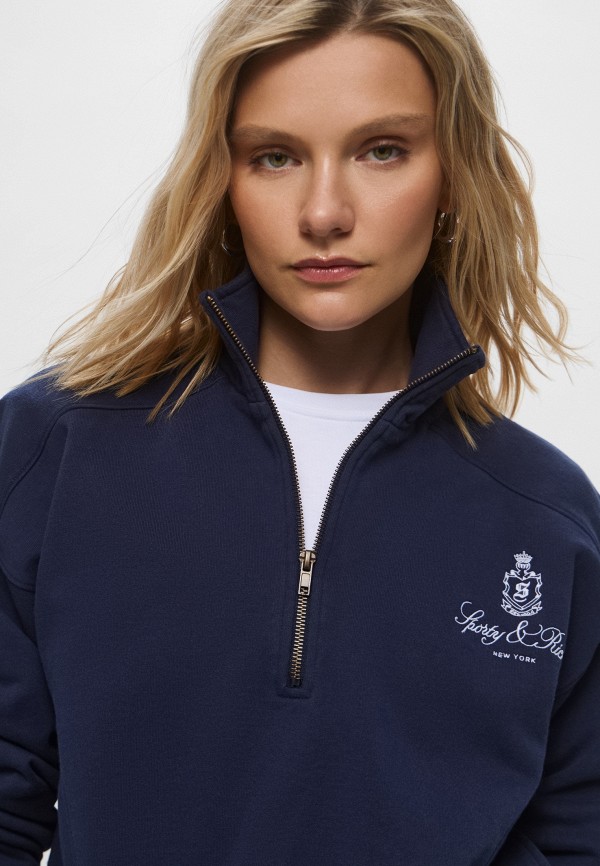 Sporty & Rich Олимпийка - VENDOME EMBROIDERED QUARTER ZIP - фото 5