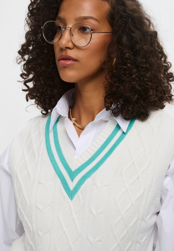 Sporty & Rich Жилет - SRC EMBROIDERED V-NECK VEST - фото 5