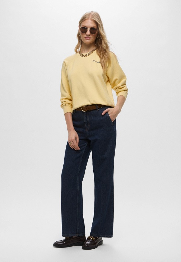 Sporty & Rich Свитшот - SERIF LOGO EMBROIDERED SWEAT SHIRT - фото 2