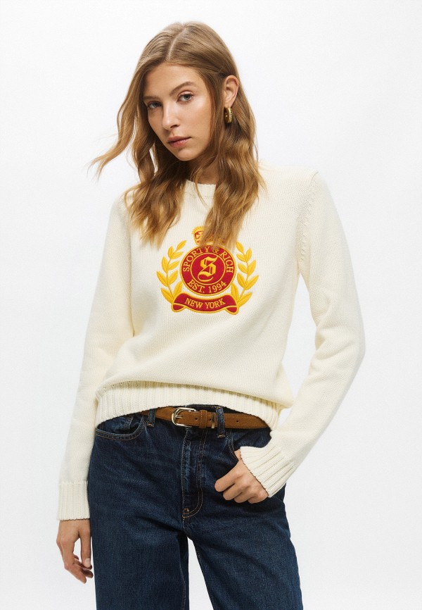 Sporty & Rich Джемпер - NY CREST KNITTED CREWNECK - фото 1