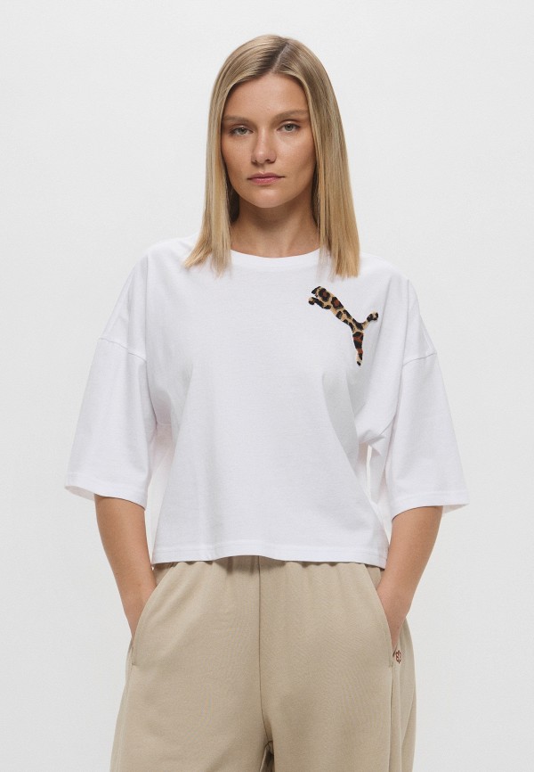 PUMA Футболка - LEO LUXE Oversized Short Tee - фото 1