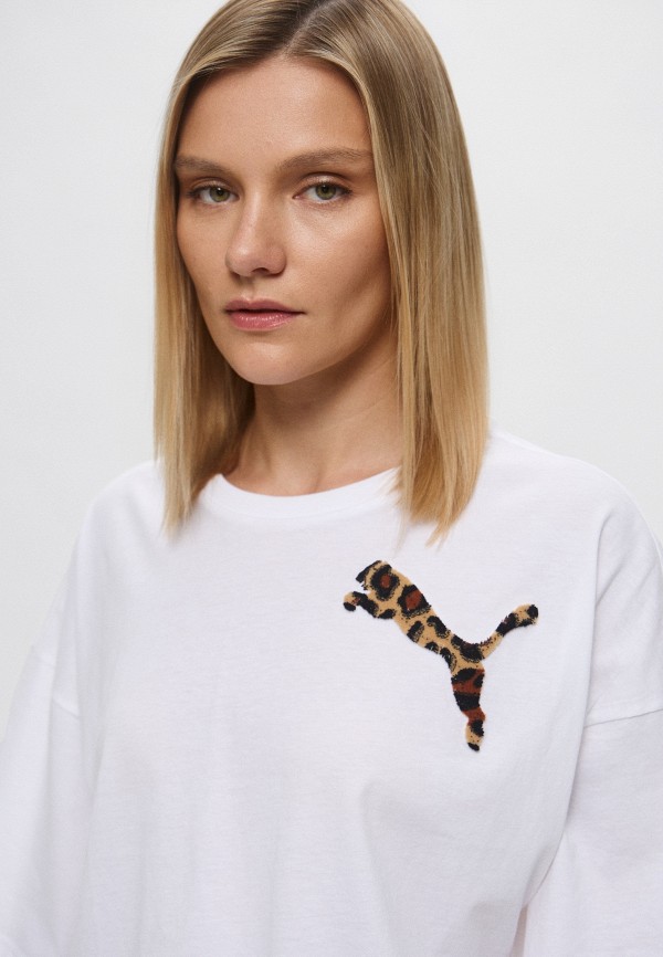 PUMA Футболка - LEO LUXE Oversized Short Tee - фото 4
