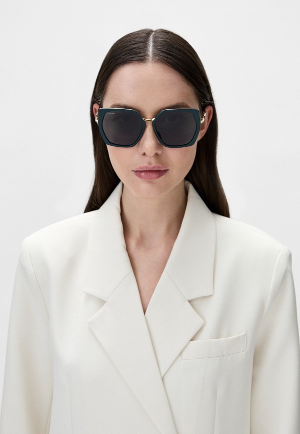 Очки солнцезащитные Max Mara MM 0136 96N, цвет: зеленый