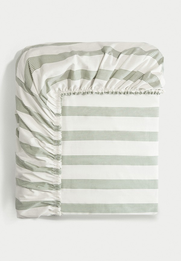 Lamoda Home Простыня 1,5-спальная - 90х200х25 см, Перкаль - фото 1