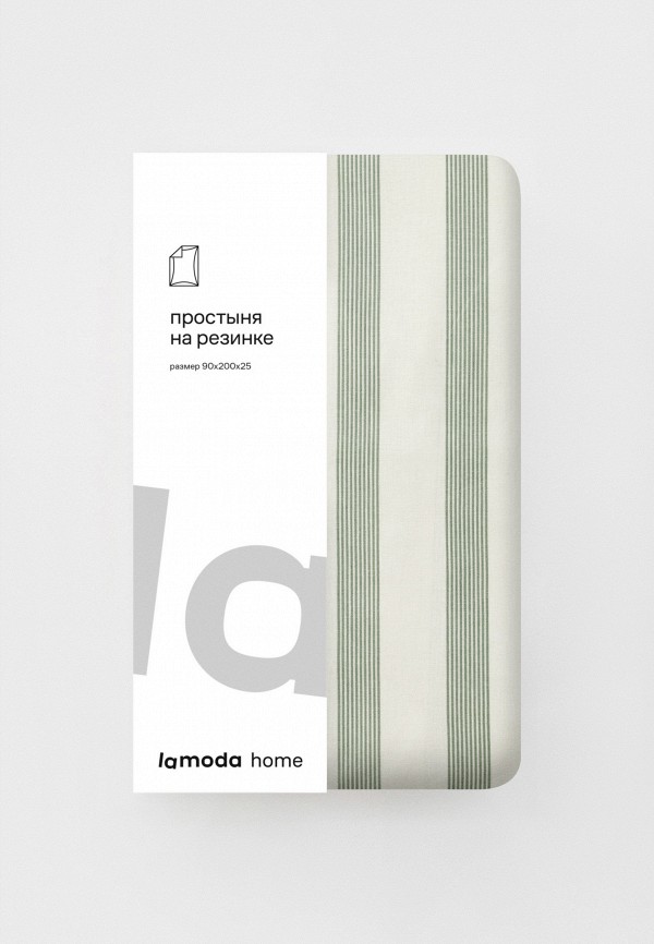 Lamoda Home Простыня 1,5-спальная - 90х200х25 см, Перкаль - фото 5