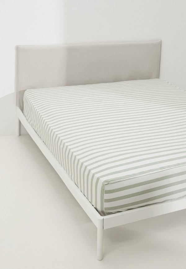 Lamoda Home Простыня 1,5-спальная - 90х200х25 см, Перкаль - фото 2