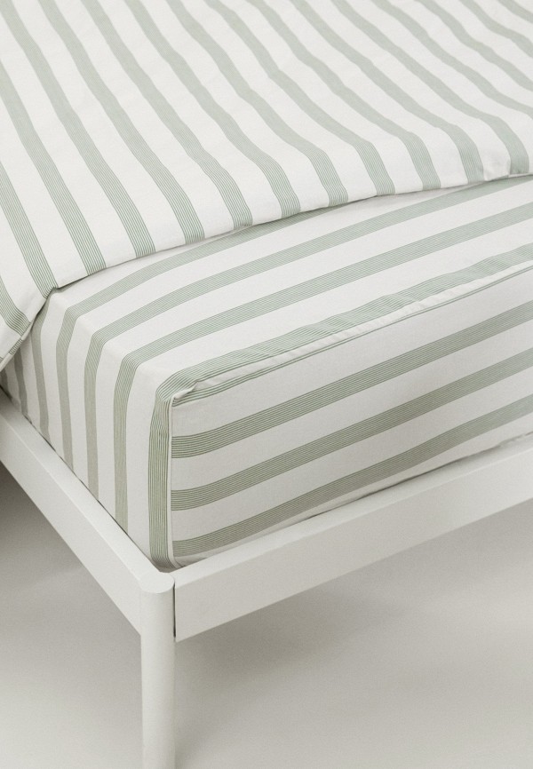 Lamoda Home Простыня 1,5-спальная - 90х200х25 см, Перкаль - фото 3