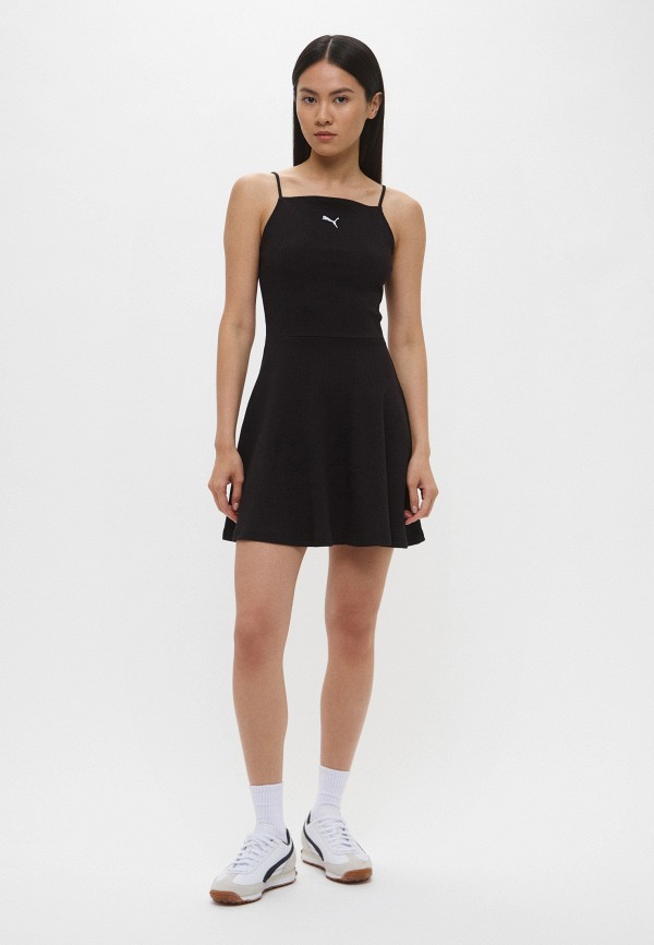 PUMA Сарафан - WARDROBE ESS Ribbed Flared Short Dress - фото 1