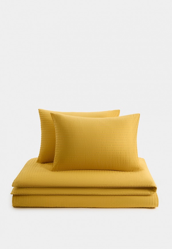 Lamoda Home Постельное белье 2-спальное - без простыни, Сирсакер - фото 1