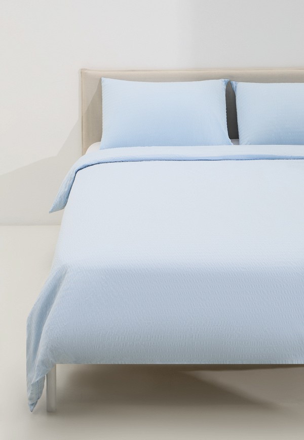 Lamoda Home Постельное белье Евро - без простыни, Сирсакер - фото 2