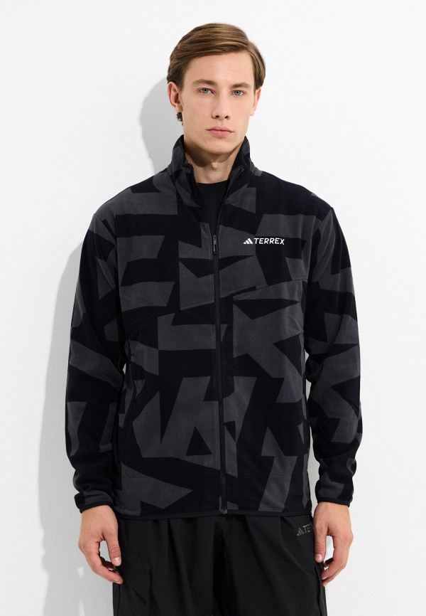 Олимпийка adidas MT AOP FZ FL, цвет: серый, RTLAEM303401 — купить