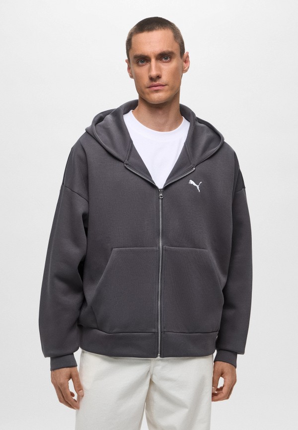 PUMA Толстовка - WARDROBE ESS Boxy Full-Zip Hoodie DK - фото 1
