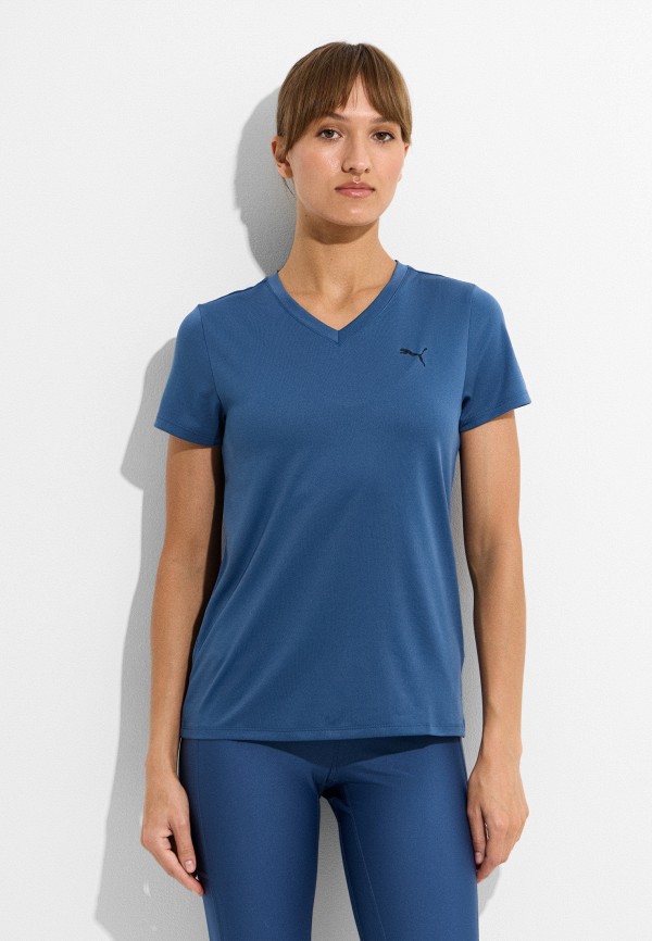 PUMA Футболка спортивная - W TAD ESSENTIAL VNECK Tee - фото 1