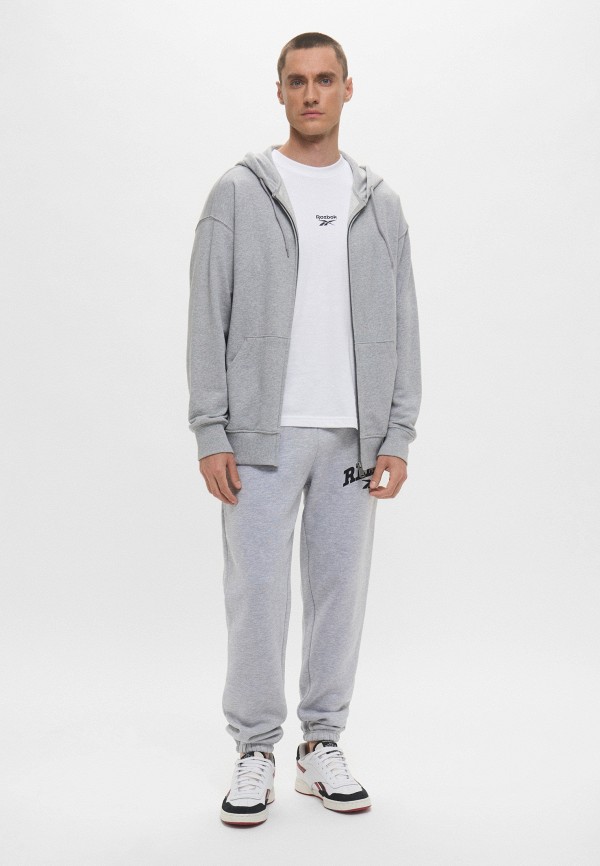 Reebok Брюки спортивные - LIGHT GREY MARL - фото 2