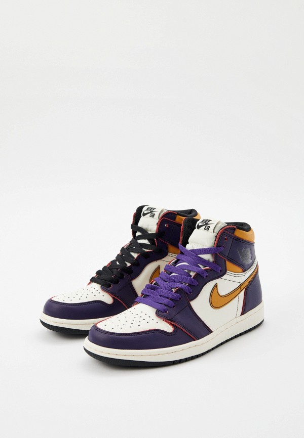 Jordan Кеды - Nike x Jordan Air Jordan 1 Retro High OG Court Purple - фото 3