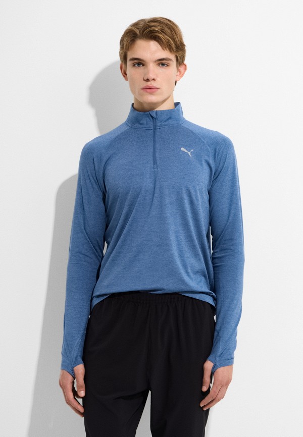 PUMA Лонгслив спортивный - M RUN Vel CLOUDSPUN 1/4 ZIP - фото 1