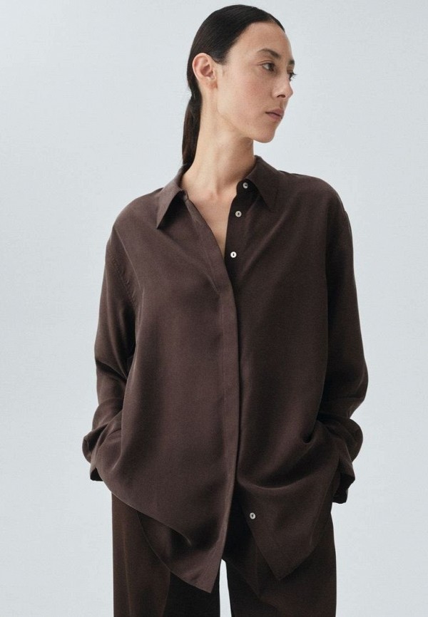 Mango Блуза - WOOD - фото 1