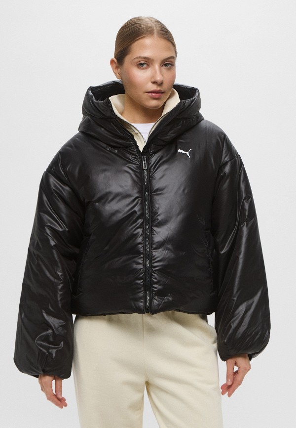 PUMA Куртка утепленная - WARDROBE ESS Shiny Hooded Padded Jacket - фото 1
