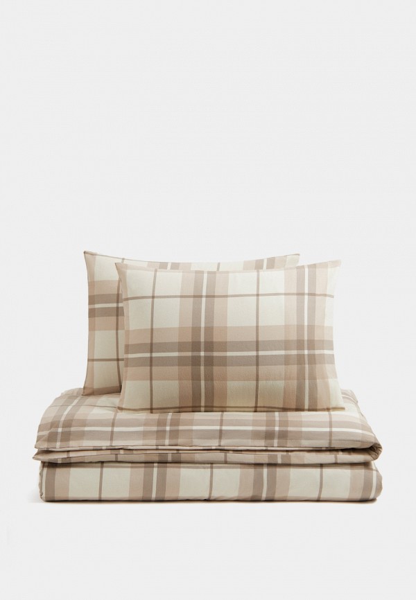 Lamoda Home Постельное белье Евро - без простыни, Чесаный хлопок - фото 1