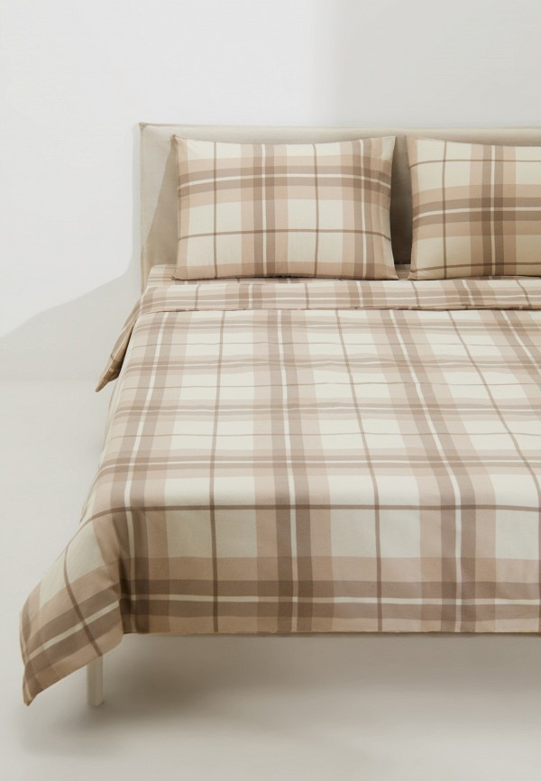 Lamoda Home Постельное белье Евро - без простыни, Чесаный хлопок - фото 3