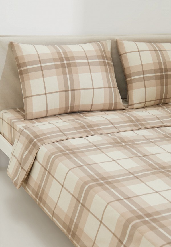 Lamoda Home Постельное белье Евро - без простыни, Чесаный хлопок - фото 4