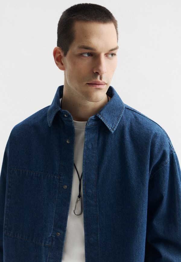 Mademan Рубашка джинсовая - фото 4