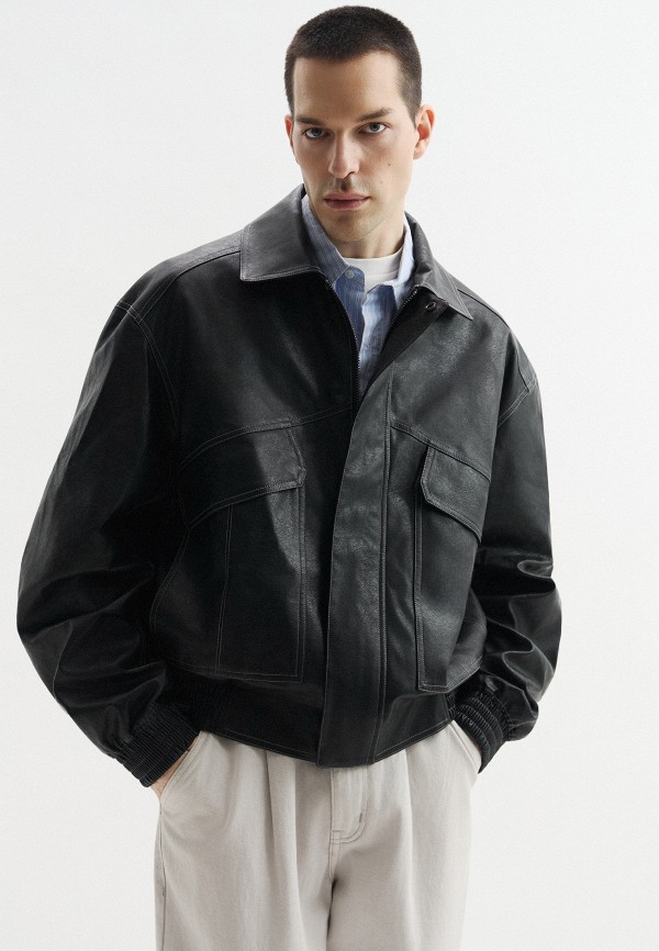 Mademan Куртка кожаная - фото 1